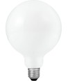 E27 6W dæmpbar LED pære - DimToWarm, G125, opal glas, 2000-4500K, filament