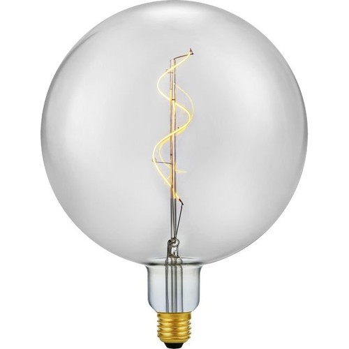 E27 5,5W Slim Flex Filament Globe G200 - 470lm, 2200K, røgfarvet glas, dæmpbar