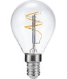 E14 3,2W dæmpbar LED kronepære - Slim Flex filament, G45, 320lm, 2200K, klar glas