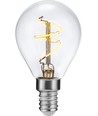 E14 3,2W dæmpbar LED kronepære - Slim Flex filament, G45, 320lm, 2200K, klar glas