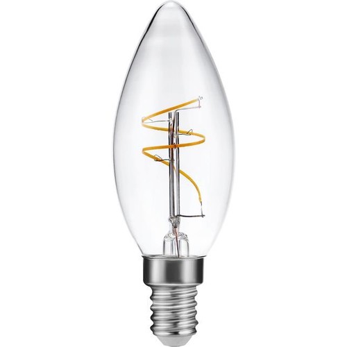E14 1,5W Slim Flex Filament kronepære - C35, 150lm, 2200K, klar glas