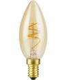E14 2,9W Slim Flex dæmpbar LED kronepære - C35, 250lm, 2200K, guld glas, filament