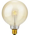 E27 2,9W Slim Flex Filament Globe G125 - 250lm, 2200K, dæmpbar, guld glas