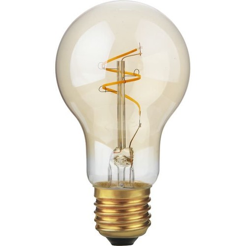 E27 2,9W dæmpbar LED pære - Slim Flex Filament, A60, 2200K, Gold, 250lm