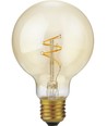 E27 2,9W Slim Flex Filament Globe G80 - 250lm, 2200K, gyldent glas, dæmpbar