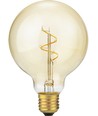 E27 4,2W dæmpbar Slim Flex Filament - G95, 470lm, 2200K, Gold, Globe