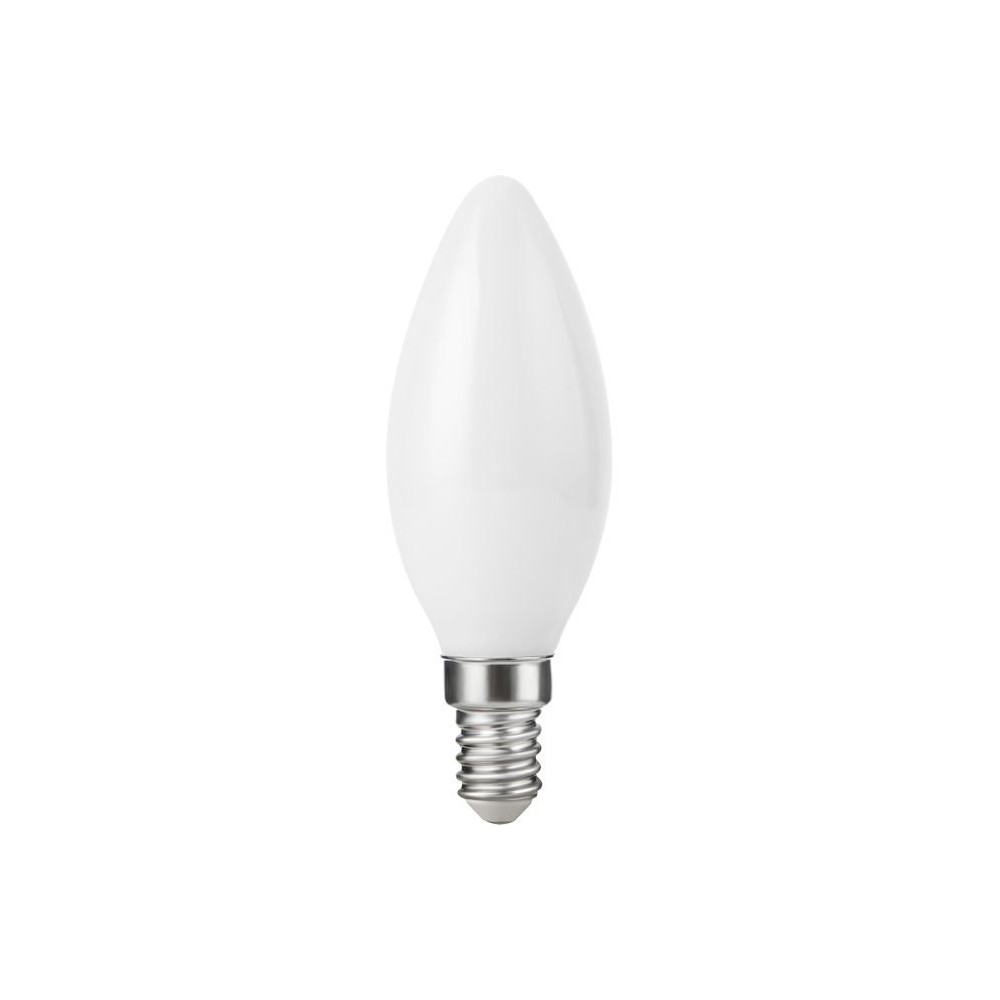 E14 2,5W dæmpbar LED kronepære – Filament, C35, 250lm, 2500K, opal glas – Dæmpbar : Dæmpbar, Kulør : Ekstra varm