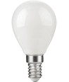 E14 2,5W dæmpbar LED kronepære - G45, opal glas, 2500K, filament