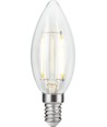 E14 2,5W dæmpbar LED kronepære - C35, filament, 2500K, klar glas