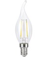 E14 2,5W dæmpbar LED kertepære med tip - C35, filament, klar, 2700K