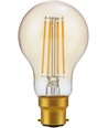 BA22d 4,7W dæmpbar LED pære - A60, filament, 2200K, guld glas, 470lm