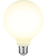 E27 4,7W dæmpbar LED globepære - G125, opal glas, 2500K, filament