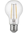 E27 2,5W dæmpbar LED pære - A60, filament, 250lm, 2500K, klart glas