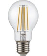E27 4,7W dæmpbar LED pære - A60, filament, 470lm, 2500K, klar glas