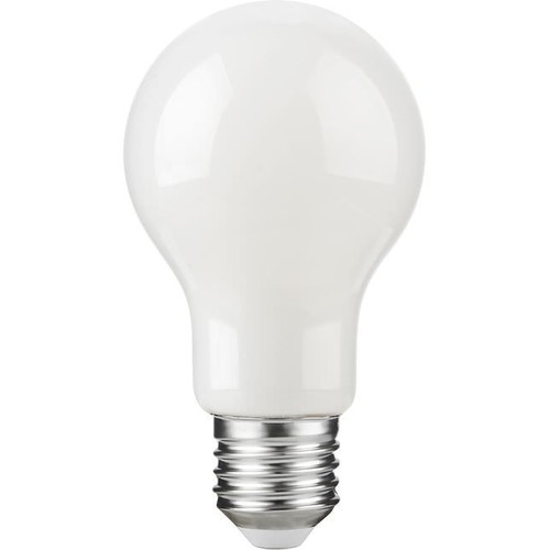 E27 4,7W dæmpbar LED pære - A60, opal glas, filament, 2700K