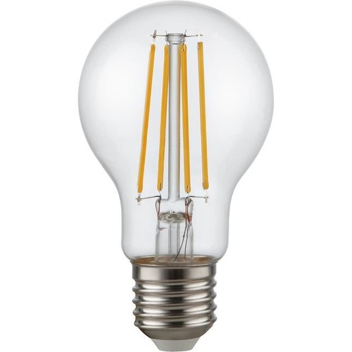 E27 4,7W dæmpbar LED pære - A60, filament, klar glas, 2700K