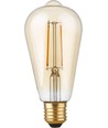 E27 2,9W dæmpbar LED Rustika pære - ST64, filament, 2200K, guld glas, 250lm