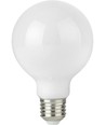 E27 2,5W dæmpbar LED globe pære - G95, opal glas, filament, 2500K