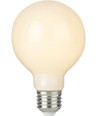 E27 2,5W dæmpbar LED globe pære - G95, opal glas, filament, 2500K
