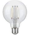 E27 2,5W dæmpbar LED globe pære - G95, filament, 250lm, 2500K, klart glas
