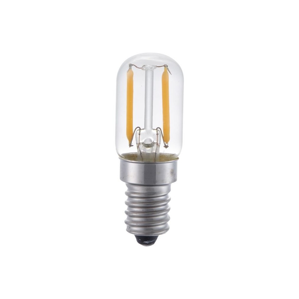 E14 1,5W LED rørpære – 6cm, 100lm, 2500K, klart glas – Kulør : Ekstra varm