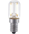 E14 1,5W LED rørpære - 6cm, 100lm, 2500K, klart glas