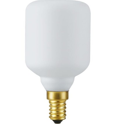 E14 4W dæmpbar LED cylinderpære - 9,5cm, 2500K, mat hvid, Fila Cylinder