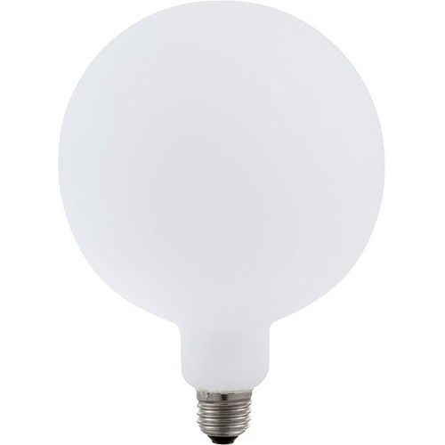 E27 6W dæmpbar LED filament pære - G150, XXL Globe, mat hvid, 2500K