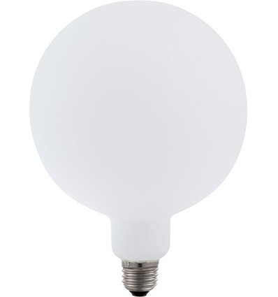 E27 6W dæmpbar LED filament pære - G150, XXL Globe, mat hvid, 2500K