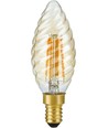 E14 4W dæmpbar LED snoet kertepære - C35, 2200K, gyldent glas, 250lm