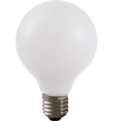 E27 4W dæmpbar LED globepære - G80, opal glas, 2500K, filament