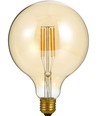 E27 7W dæmpbar LED globepære - G125, filament, 2200K, gyldent glas, 570lm