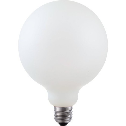 E27 5,5W dæmpbar LED globepære - G125, filament, mat hvid, 2500K, 520lm