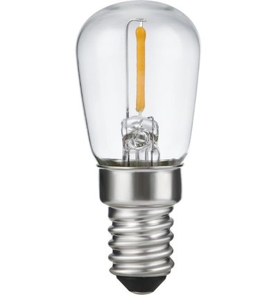 E14 1W LED filament pære - 5,6cm, 2500K, klar, Pygmy