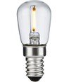 E14 1W LED filament pære - 5,6cm, 2500K, klar, Pygmy