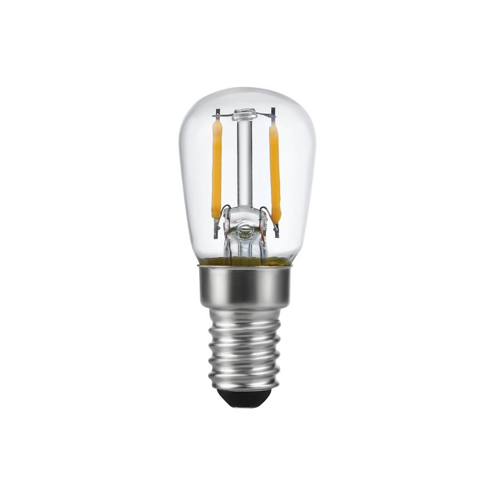 E14 1,5W LED filament pære – 140lm, 2500K, klar, Pygmy 6cm – Kulør : Ekstra varm