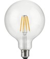 E27 12W dæmpbar LED globepære - G125, filament, 1250lm, 2500K, klart glas