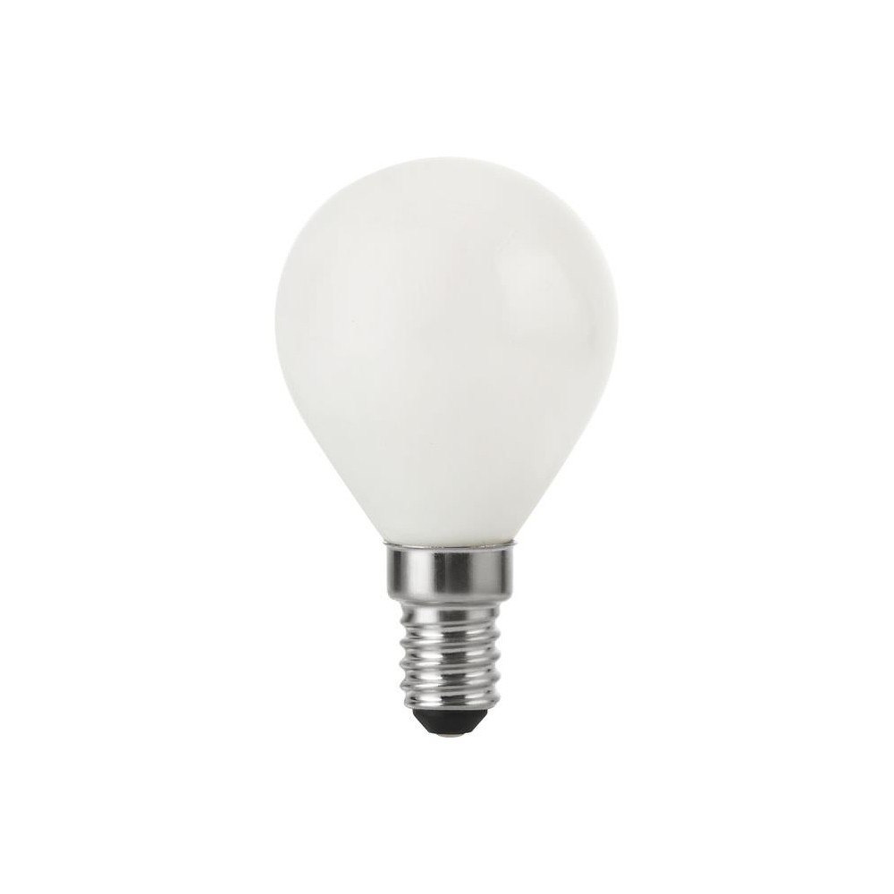 E14 4W dæmpbar LED kronepære – G45, opal glas, 2500K, 310lm – Dæmpbar : Dæmpbar, Kulør : Ekstra varm
