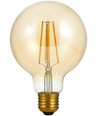 E27 4W dæmpbar LED globepære - G95, filament, 2200K, gyldent glas, 350lm