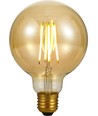 E27 4W dæmpbar LED globepære - G95, filament, 2200K, gyldent glas, 350lm