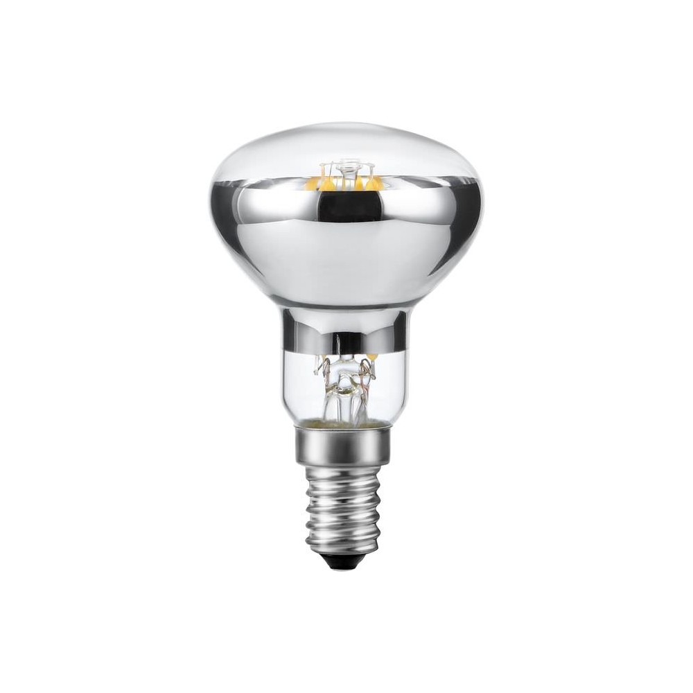 E14 4W dæmpbar LED filament pære – R50, 250lm, 2500K, klart glas – Dæmpbar : Dæmpbar, Kulør : Ekstra varm