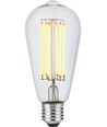 E27 5,5W dæmpbar LED filamentpære - ST64 Rustika, 460lm, 2200K, klart glas