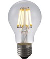 E27 6,5W dæmpbar LED pære - Filament, A60, 630lm, 2500K, klart glas