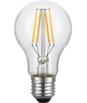 E27 4W dæmpbar LED filamentpære - A60, 2200K, klart glas, 360lm