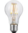 E27 4W dæmpbar LED filamentpære - A60, 2200K, klart glas, 360lm