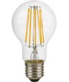 E27 8W dæmpbar LED pære - A60, filament, 806lm, klart glas, 2500K