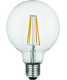 E27 8W dæmpbar LED globepære - G95, filament, 2500K, klart glas, 740lm