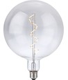 E27 6W XXL Globe LED pære - G200, spiral filament, 580lm, dæmpbar, klar glas