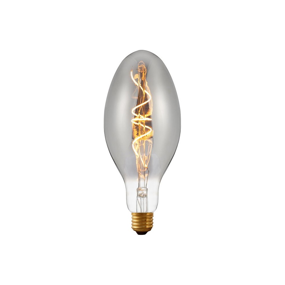 E27 4W dæmpbar LED filamentpære – Ellipse C100, Smoke, 2200K, 100lm – Dæmpbar : Dæmpbar, Kulør : Ekstra varm