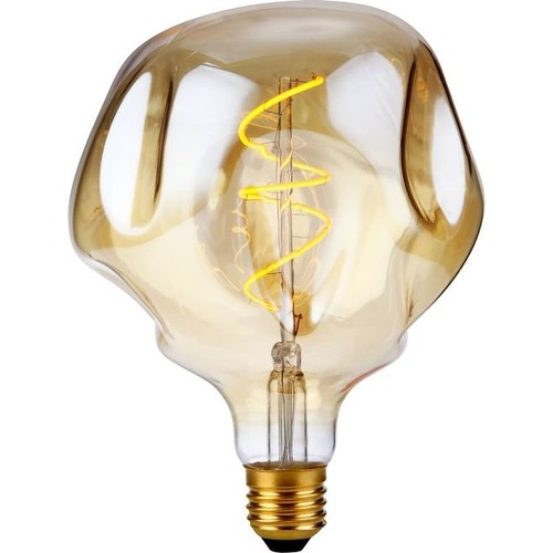 E27 4W XL Flex Mystery LED pære - G125, dæmpbar, 2000K, guld glas, filament